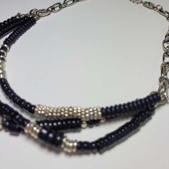 NOWT Free People Oceanfront layered necklace in Black - Picture 4 of 4